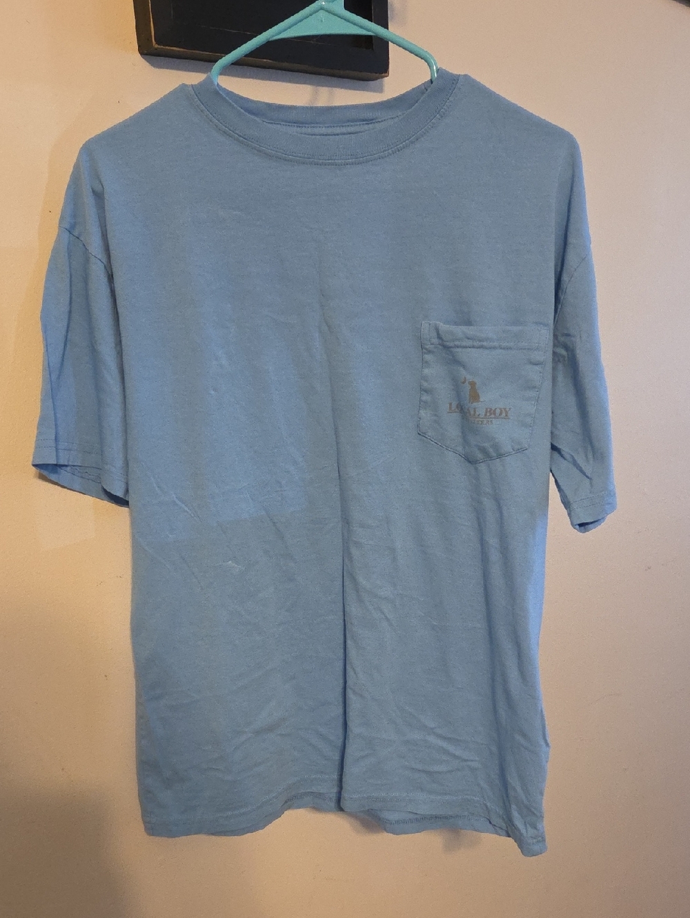 La-Z-Boy Men's Light Blue Pocket Short Sleeve Tee
